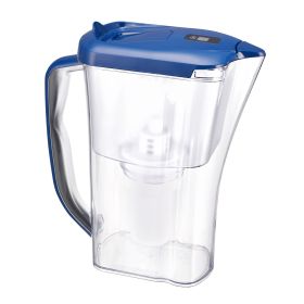 Water Filter Pitcher, 9 Cup 5-stage Water Filter Dispenser, Fast Filtration System with Filter Change Indicator, No BPA, Lasts 3 Months or 40 Gallons