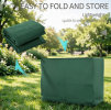 600D Oxford Fabric 3-Seater Patio Swing Cover Outdoor Rain Protection Waterproof Anti-UV Dark Green