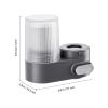 Faucet Mount Water Filter, Vertical Water Purifier for Sink Tap, Carbon Fiber Filter, Removes Chlorine Lead with 3 Filters