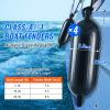 Boat Fenders, 6.5" x 23" Boat Bumpers for Docking, Inflatable Ribbed Fender with Center Holes, Marine Boat Dock Fender Bumper with Air Pump