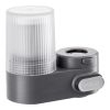 Faucet Mount Water Filter, Vertical Water Purifier for Sink Tap, Carbon Fiber Filter, Removes Chlorine Lead with 3 Filters