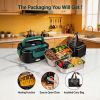 Electric Lunch Box Food Heater, 90W Portable Warmer for Car Truck Work with 304 Stainless Steel Container