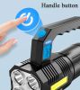4-Modes Torch 990000LM Handheld LED Flashlight USB Rechargeable Waterproof