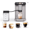 PSH16 Automatic Espresso Machine with TFT Touchscreen (4.3-inch display + digital gauge), 1500W 15-grind coffee, 20Bar dual boiler