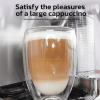 1350W Semi-Automatic Coffee Maker with 20Bar ULKA High-Pressure Pump, 1.8L Water Tank, 51mm Ground Coffee Mill, Extracts 1/2 Cup of Cappuccino/Latte