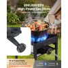 Single Burner Outdoor Propane Gas Stove, 200,000 BTU Propane LPG Gas Camping Stove, Heavy Duty Carbon Steel Outdoor Cooker