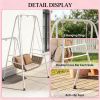 Hammock chair frame, outdoor swing frame, supporting hammock, White