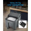 Commercial Ice Bin, 125 lbs Portable Ice Caddy, 31.5 x 22.8 x 29 inch Insulated Ice Carrier with 4 Wheels and Flip Lid, Large Ice Bin for Catering