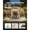 Pop up Bubble Tent, 12 x 11.1 ft Waterproof & UV-Resistant, Clear Camping Tent Shelter, Outdoor Garden Dome Igloo Tents with Windows