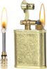 Vintage Trench Lighter, Permanent Match, Cool Pipe Lighter, Unique Metal Lighters, Antique Kerosene Lighters Fluid Refillable