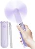 Handheld Fan with 4500 mAh Powerbank Max 37 Hours Runtime, Pocket Portable Battery Operated or USB Powered Folding Personal Fan, 3 Speeds