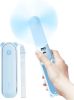 Handheld Fan with 4500 mAh Powerbank Max 37 Hours Runtime, Pocket Portable Battery Operated or USB Powered Folding Personal Fan, 3 Speeds