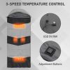 Rectangular Heated Sleeping Bag, Lightweight Sleeping Bag with Multi USB Powered Heating Pads