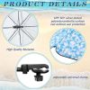 2 Pcs Automatic Chair Umbrella with Universal Clamp 44" UPF 50+ Portable Clamp on Beach Chair Adjustable Wheelchair Umbrella for Outdoor Patio Parasol