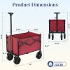Foldable trolley, equipped with wheels, with a load capacity of 220 pounds, a sturdy and durable mini foldable portable van with adjustable handles