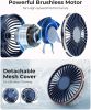 Portable Handheld Fan, Portable Fan Rechargeable, 4000mAh, 180° Adjustable, 6 Speed Wind, Display Electricity in Real Time