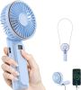 Portable Handheld Fan, Portable Fan Rechargeable, 4000mAh, 180° Adjustable, 6 Speed Wind, Display Electricity in Real Time