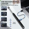 Candle Lighter with 360° Flexible Neck & Safety Lock, Windproof USB Rechargeable Electric Lighter Gift Sets