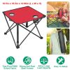 1Pc Foldable Camping Table Portable Picnic Table Lightweight Travel Desk with 2 Cup Holders Carrying Bag