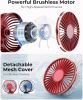 Portable Handheld Fan, Portable Fan Rechargeable, 4000mAh, 180° Adjustable, 6 Speed Wind, Display Electricity in Real Time