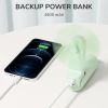 Handheld Fan with 4500 mAh Powerbank Max 37 Hours Runtime, Pocket Portable Battery Operated or USB Powered Folding Personal Fan, 3 Speeds