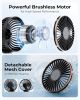 Portable Handheld Fan, Portable Fan Rechargeable, 4000mAh, 180° Adjustable, 6 Speed Wind, Display Electricity in Real Time