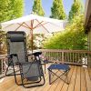 1Pc Foldable Camping Table Portable Picnic Table Lightweight Travel Desk with 2 Cup Holders Carrying Bag